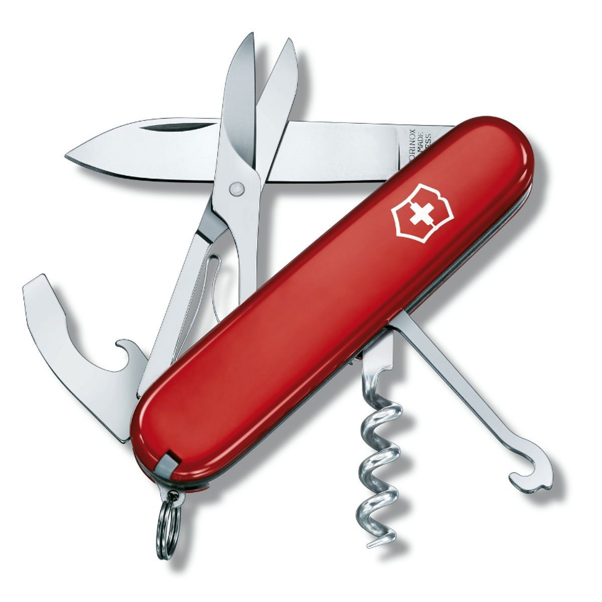 Мультитул Victorinox Compact 1.3405 91 мм красный, 15 функций - купить в Москве - sbermegamarket.ru