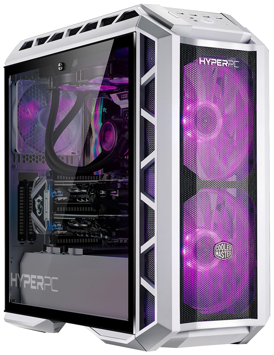 Игровой блок. Cooler Master h500p Mesh White. Системный блок игровой hyperpc m13 (a2080s). Системный блок игровой hyperpc m14 (ia3090 - 10). Системный блок игровой hyperpc m10 (ia2070s - 10).