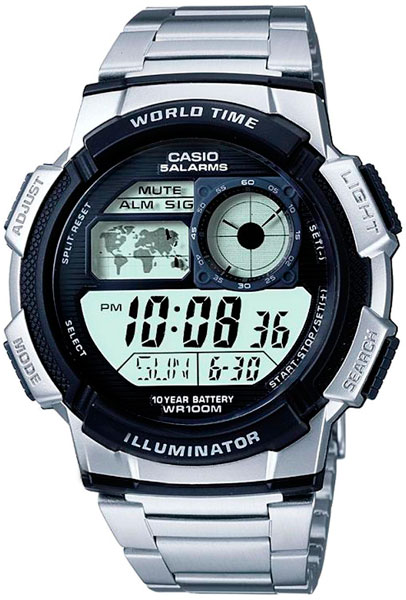 Наручные часы электронные мужские Casio Illuminator Collection AE-1000WD-1A