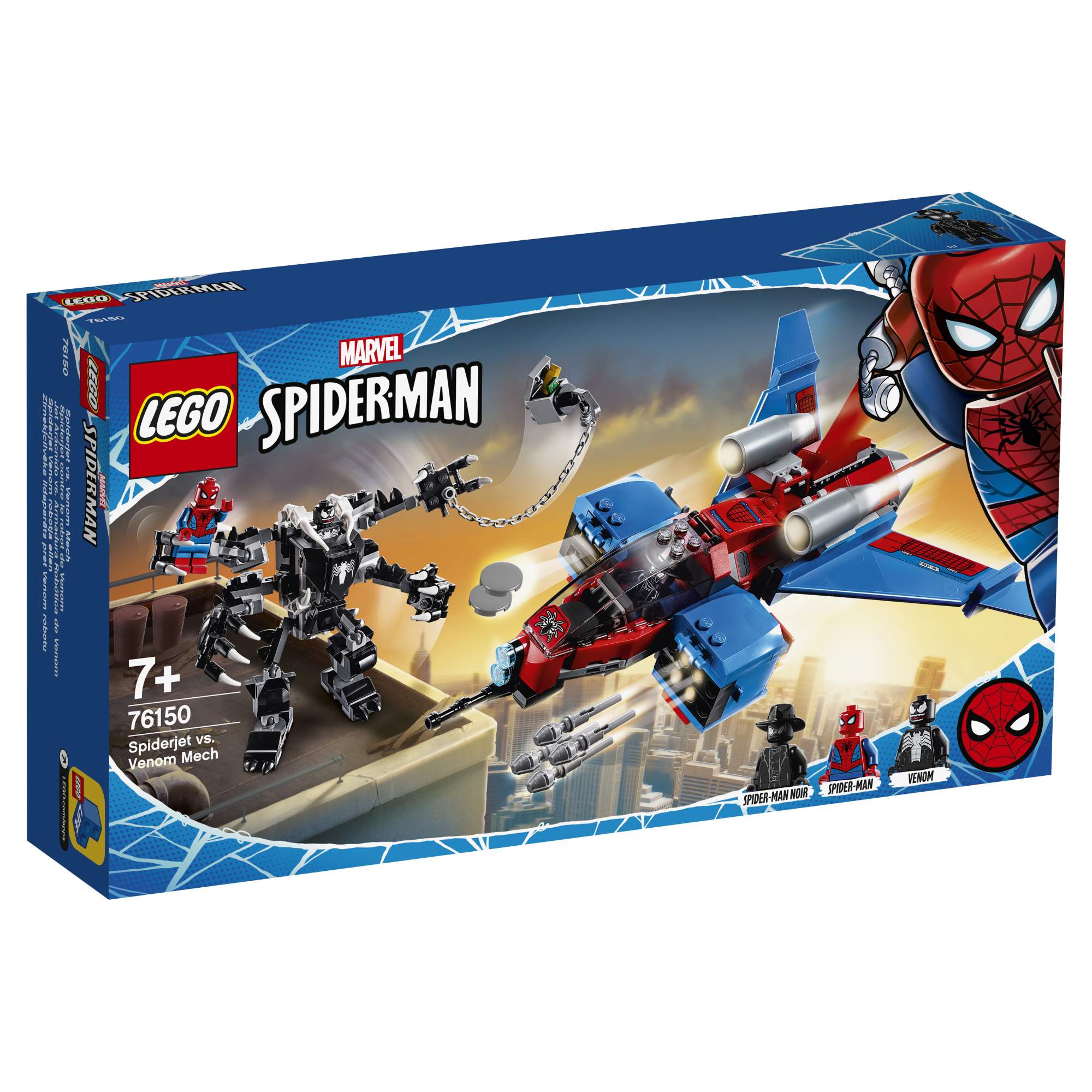 Конструктор LEGO Marvel Spider-Man Реактивный самолёт Человека-Паука против  Робота Венома - отзывы покупателей на Мегамаркет