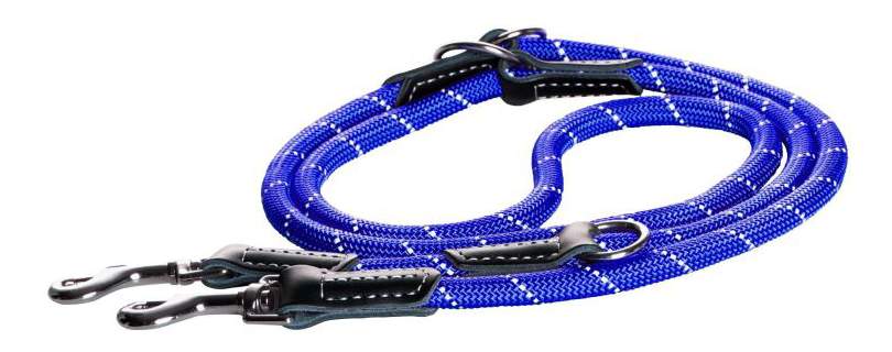 Поводок перестежка для собак Rogz Rope M-9мм 2 м, Синий HLMR09B