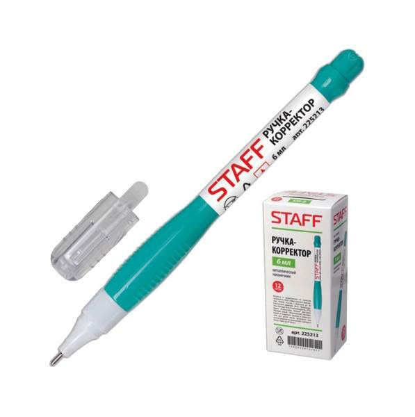 Корректирующая ручка STAFF 225213 6 мл