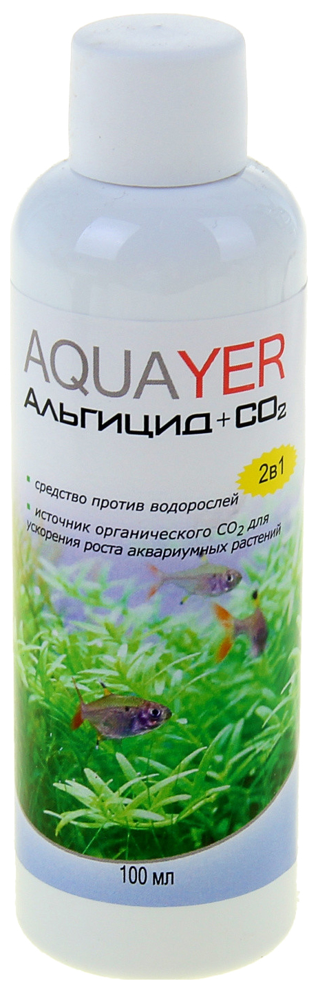 Удобрение для аквариумных растений Aquayer Альгицид+СО2 100 мл