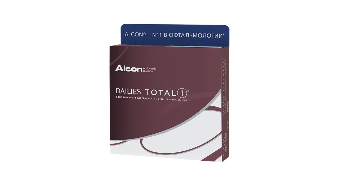 Контактные линзы ALCON Dailies Total 1 90 линз -5,00