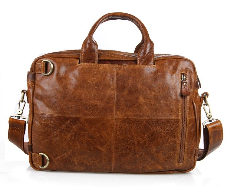 Мужская сумка рюкзак из натуральной кожи "Кошелькофф" светло-коричневая 7026LBN