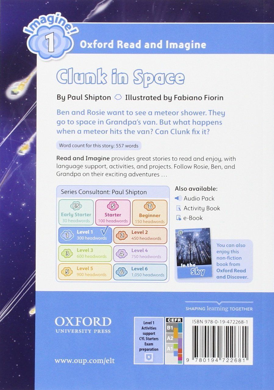 Oxford Read and Imagine: Level 1: Clunk in Space with MP3 download - купить  самоучителя в интернет-магазинах, цены на Мегамаркет |