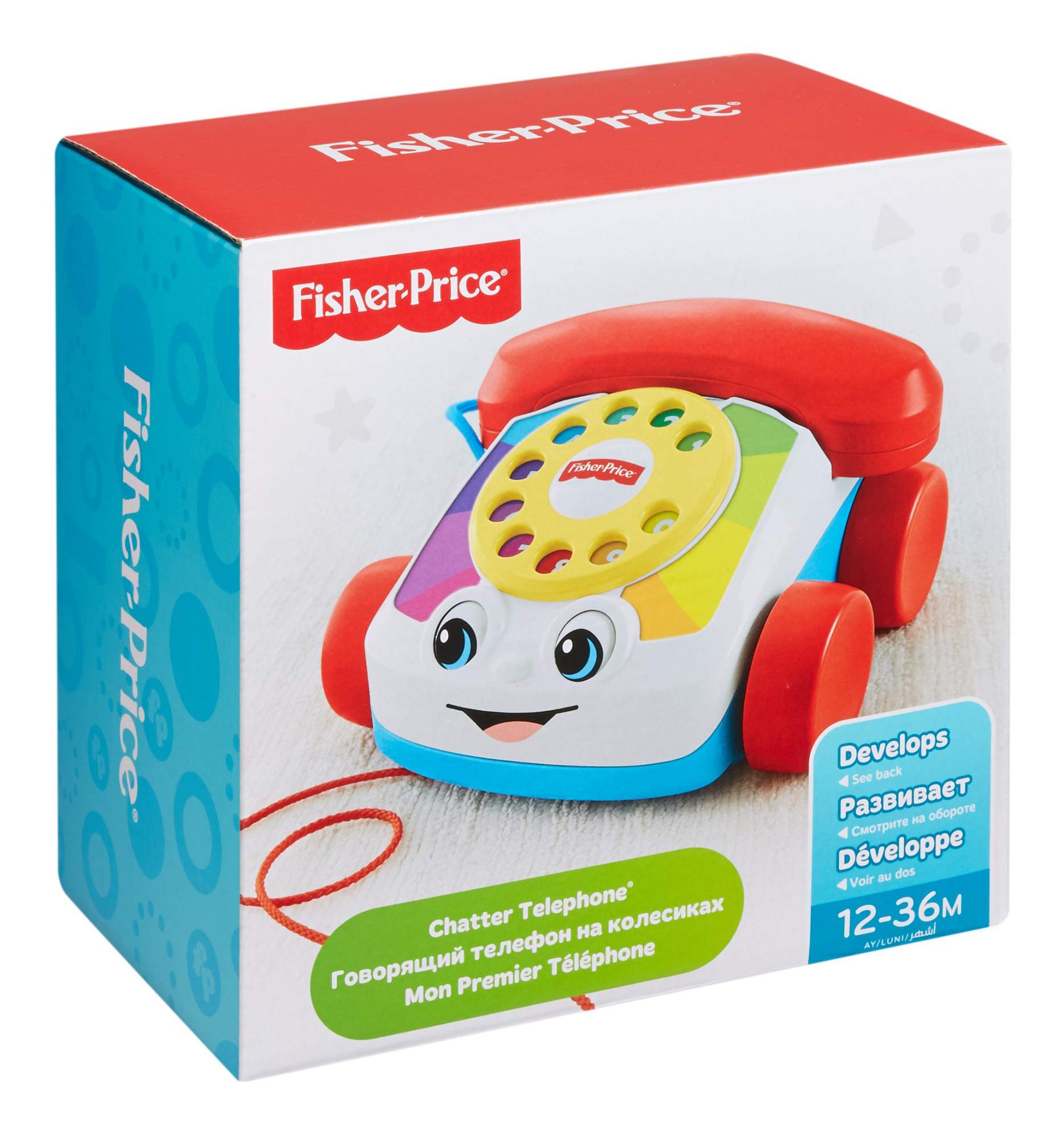 Отзывы о говорящий телефон на колесах Fisher-Price - отзывы покупателей на  Мегамаркет | развивающие игрушки CMY08 - 100000001266