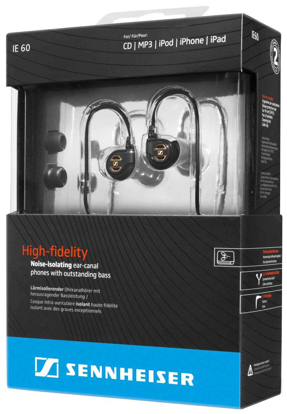 Наушники Sennheiser IE 60 Black, купить в Москве, цены в интернет