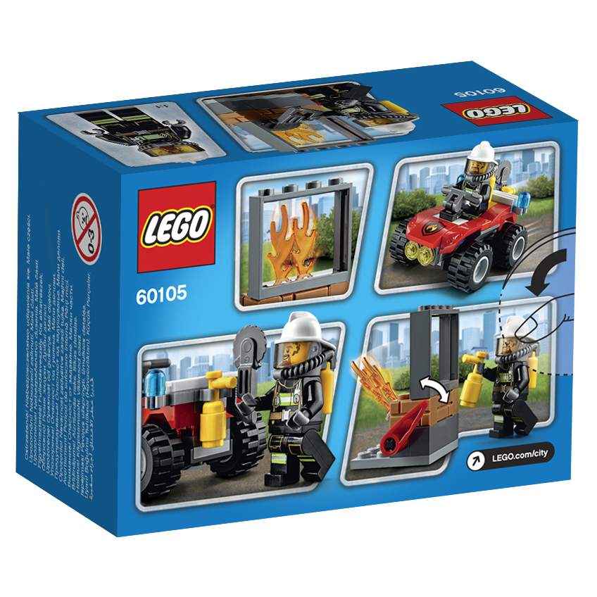 Конструктор LEGO City Fire Пожарный квадроцикл (60105)