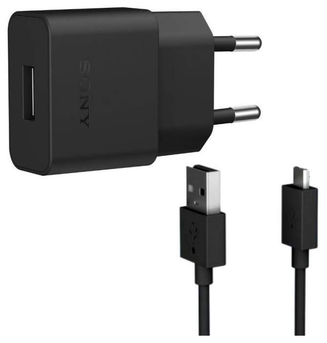 Сетевое зарядное устройство Sony UCH20, 1 USB, 1,5 A, black