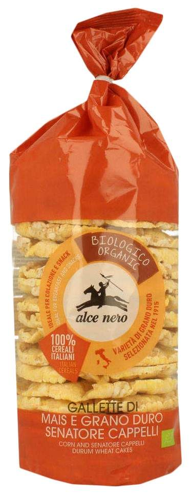 Хлебцы кукурузные Alce Nero senatore cappelli с королевской пшеницей