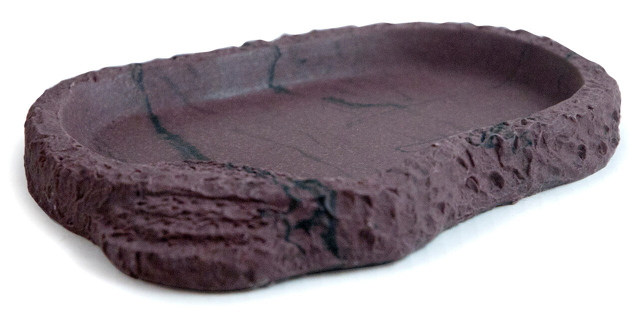 Кормушка-поилка для рептилий LUCKY REPTILE Dish Lava, коричневая, 30 х 23 х 3,5 см