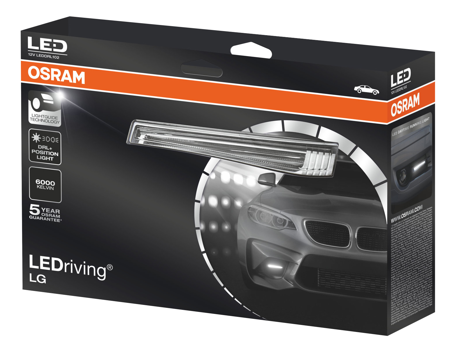 Купить дневные ходовые огни OSRAM 12V 15W Ledriving Lg 6000K (LED DRL102),  цены на Мегамаркет | Артикул: 100000416467