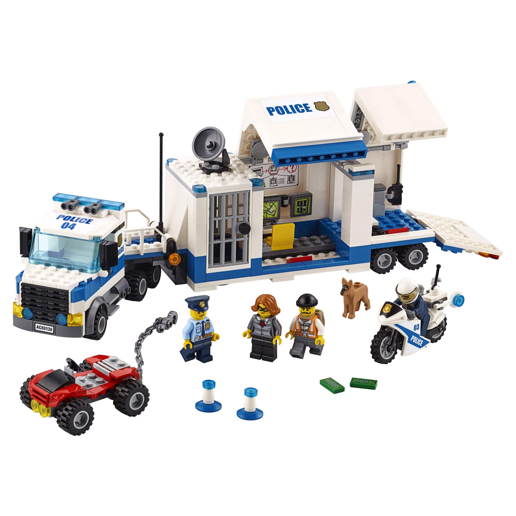 Отзывы о конструктор LEGO City Police Мобильный командный центр (60139) -  отзывы покупателей на Мегамаркет | конструкторы LEGO 60139 - 100000075368