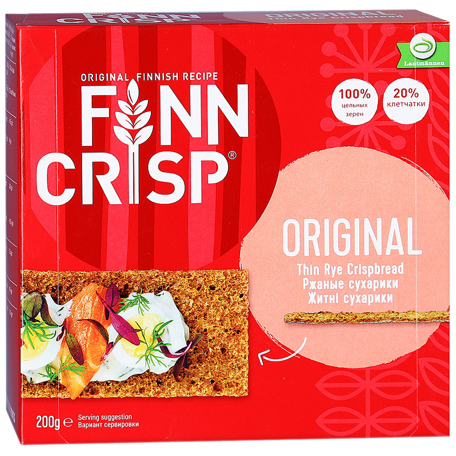 Купить сухарики Finn Crisp ржаные 200 г, цены на Мегамаркет | Артикул: 100023983368