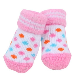 Носки для собак Puppia Polka Dot II, розовые, размер L