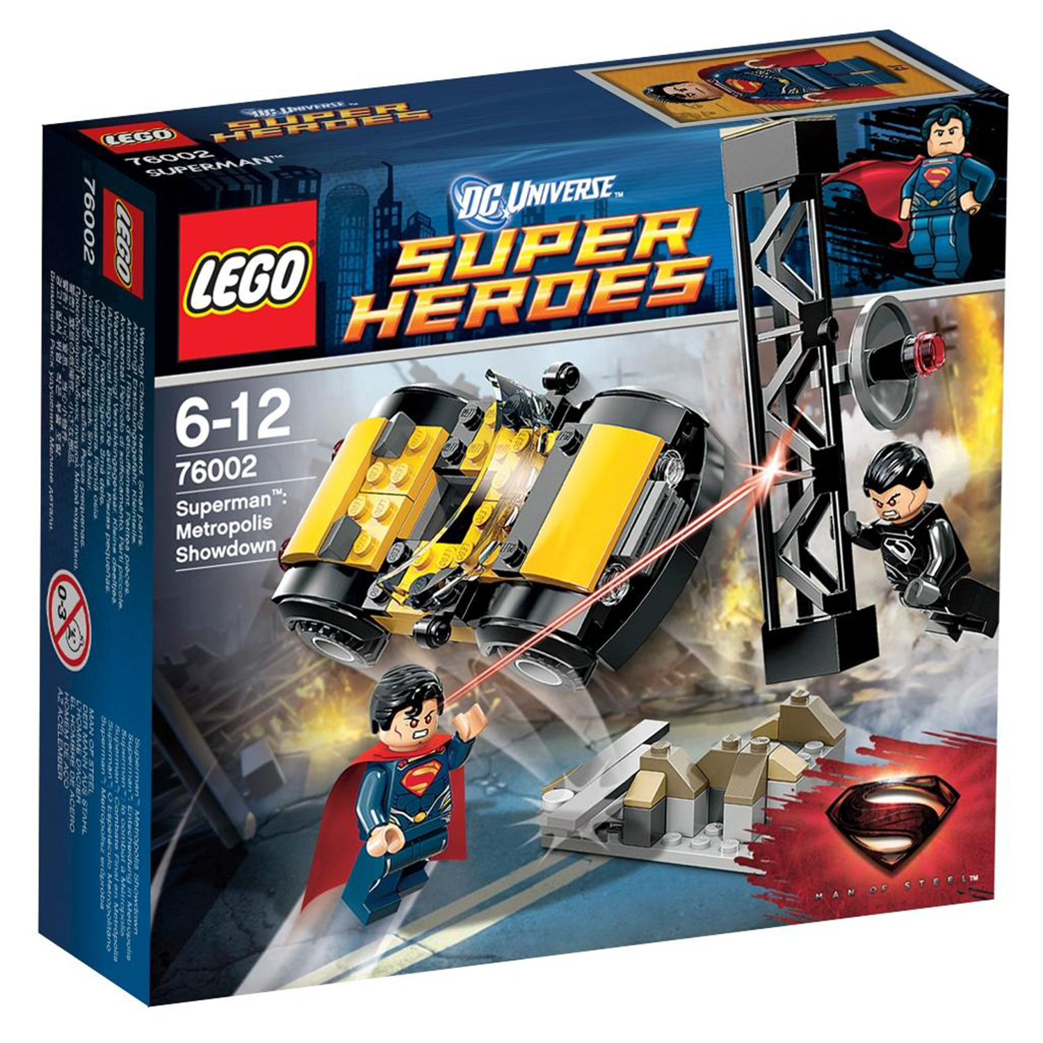 Конструктор LEGO Super Heroes Супермен: Решающий поединок в Метрополисе  (76002) – купить в Москве, цены в интернет-магазинах на Мегамаркет