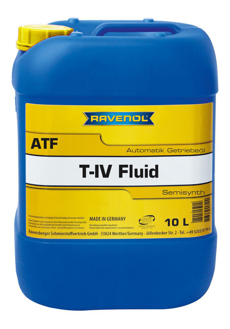 Трансмиссионное масло RAVENOL ATF T-IV Fluid 10л 1212102-010-01-999 - купить в Москве, цены на Мегамаркет | 100000415669