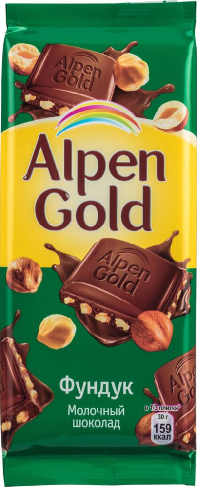 Шоколад молочный Alpen Gold фундук 85 г