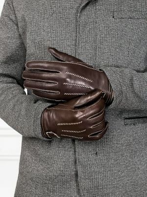 Перчатки мужские Eleganzza OS01750 коричневые 8