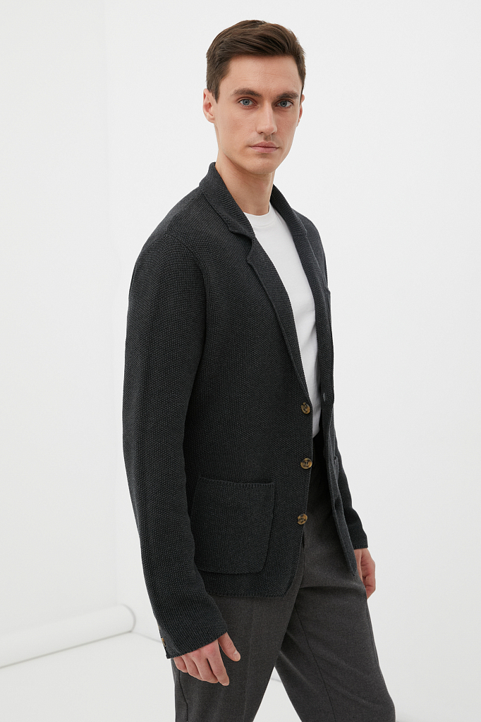 Пиджак мужской Finn Flare B21-21117 серый XL