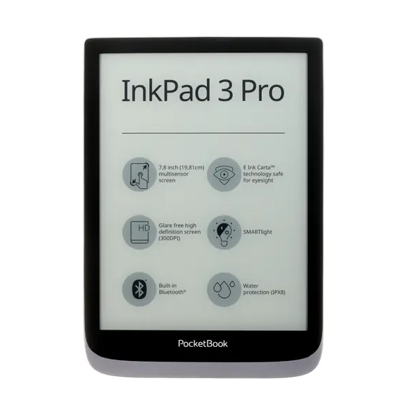 Электронная книга PocketBook 740 Pro InkPad 3 Pro Metallic Grey (PB740-2-J-WW), купить в Москве, цены в интернет-магазинах на Мегамаркет