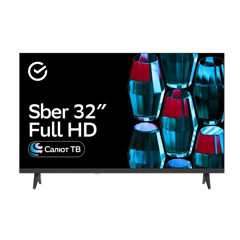 Телевизор Sber SDX-32F2126, 32"(81 см), FHD RAM 1,5GB - купить в Мегамаркет Спб Шушары, цена на Мегамаркет