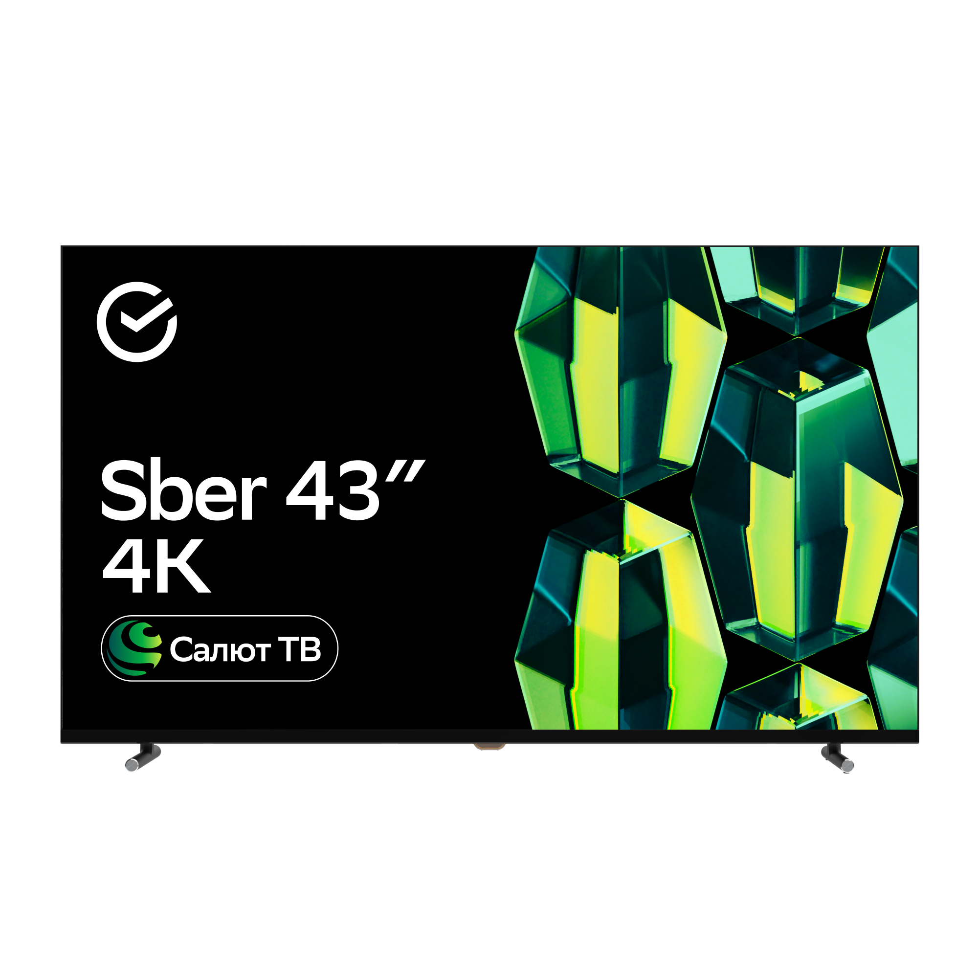Телевизор Sber SDX-43U4124, 43"(109 см), UHD 4K RAM 2GB, купить в Москве, цены в интернет-магазинах на Мегамаркет