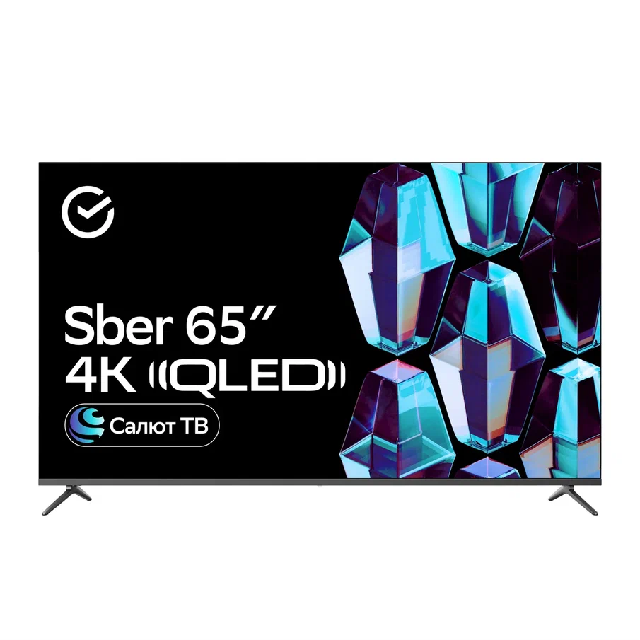 Телевизор Sber SDX-65UQ5233, 65"(165 см), UHD 4K RAM 2GB, купить в Москве, цены в интернет-магазинах на Мегамаркет