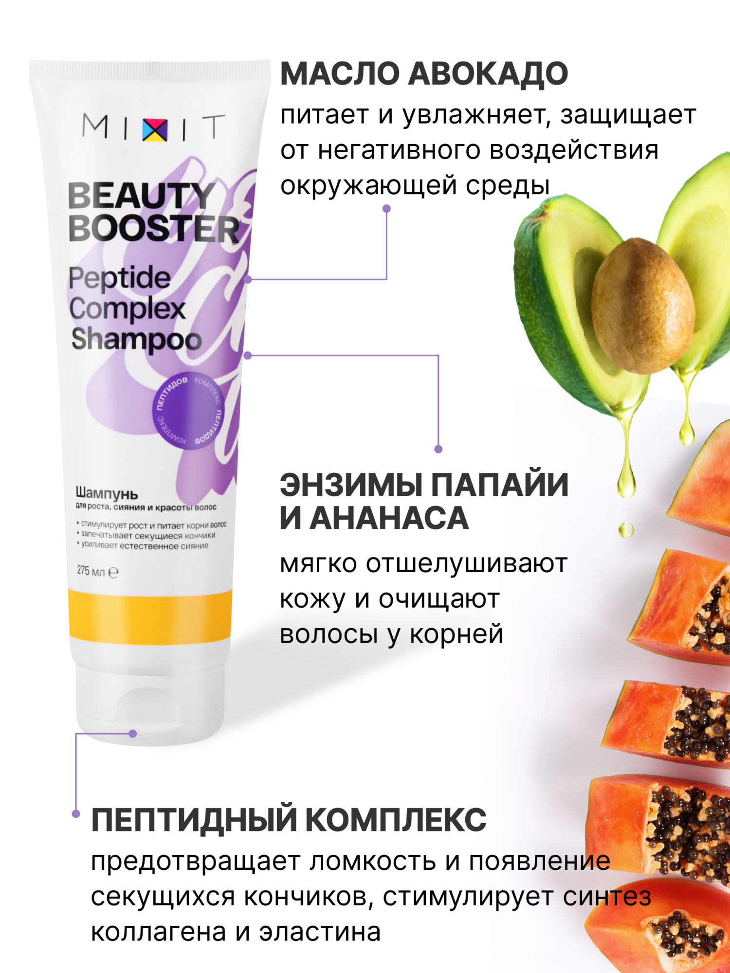 <b>Отзывы</b> - <b>шампунь</b> для волос <b>Mixit</b> Beauty Booster для роста, сияния и красоты...