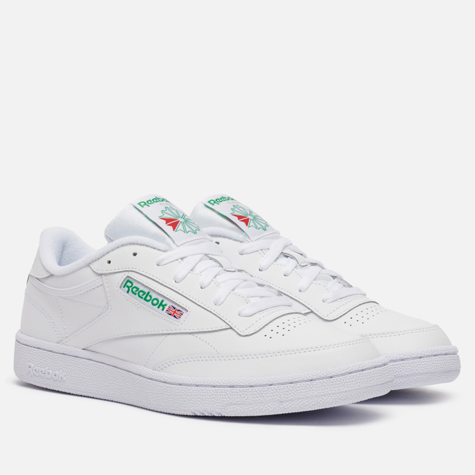 Кроссовки Reebok Club C 85 белый, размер 37.5 EU – купить в Москве, цены в интернет-магазинах на Мегамаркет