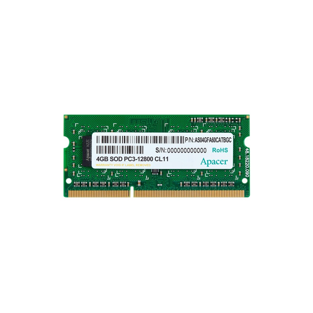 Оперативная память Apacer 8Gb DDR-III 1600MHz SO-DIMM (DS.08G2K.KAM), купить в Москве, цены в интернет-магазинах на Мегамаркет