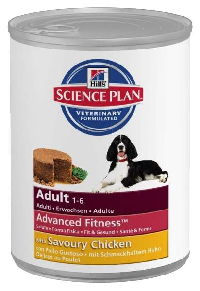 Консервы для собак Hill's Science Plan Adult Advanced Fitness, курица, 370г