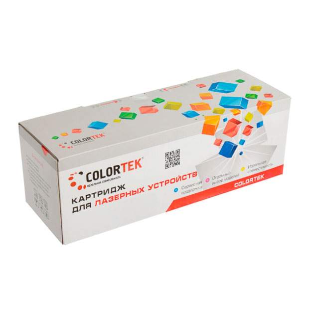 Картридж для лазерного принтера Colortek CB436A черный