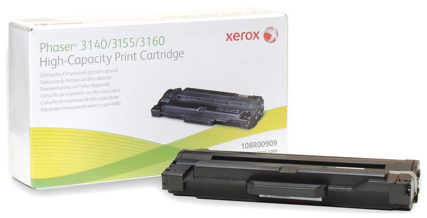 Картридж для лазерного принтера Xerox 108R00909, черный, оригинал