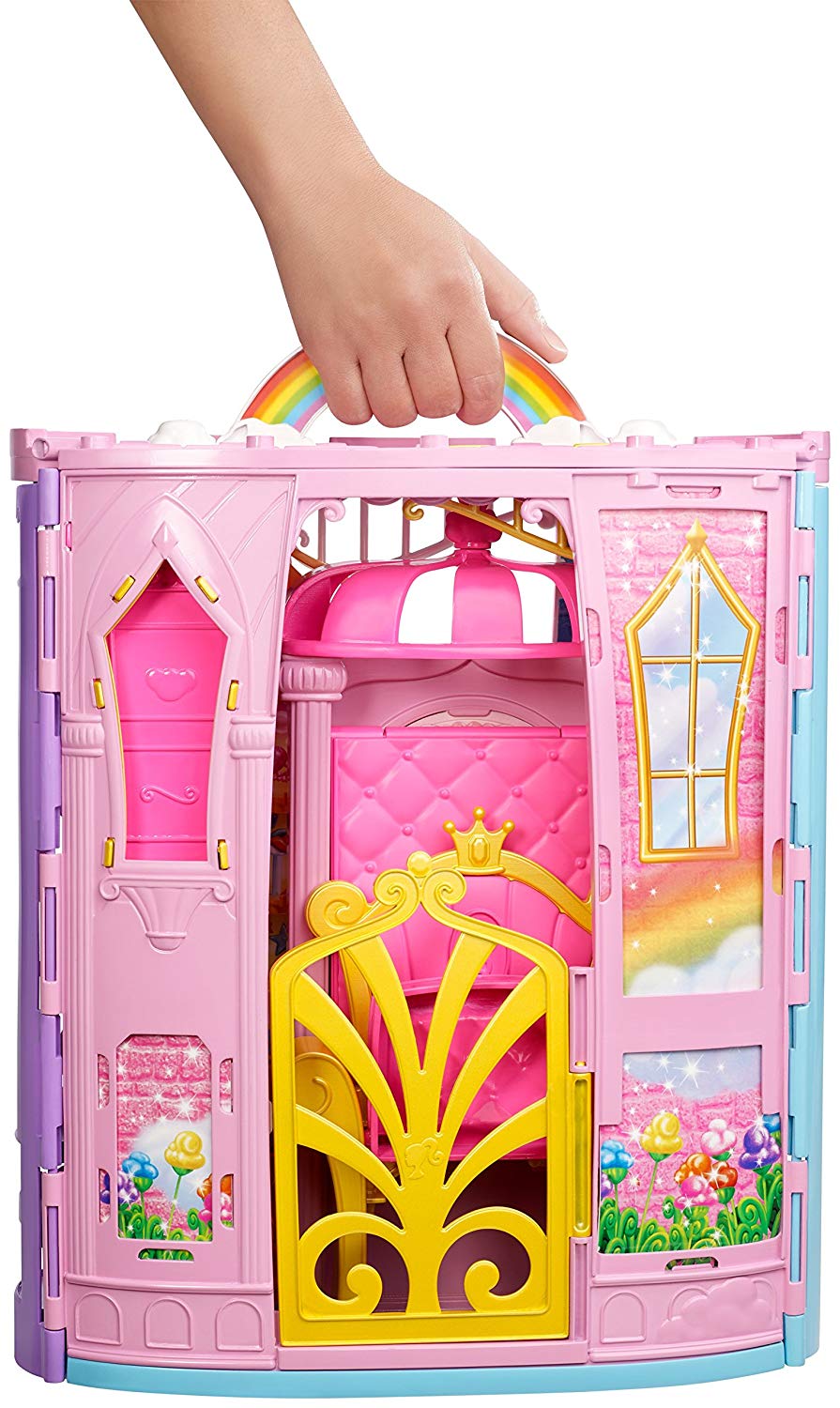 Переносной радужный дворец FTV98 для Barbie