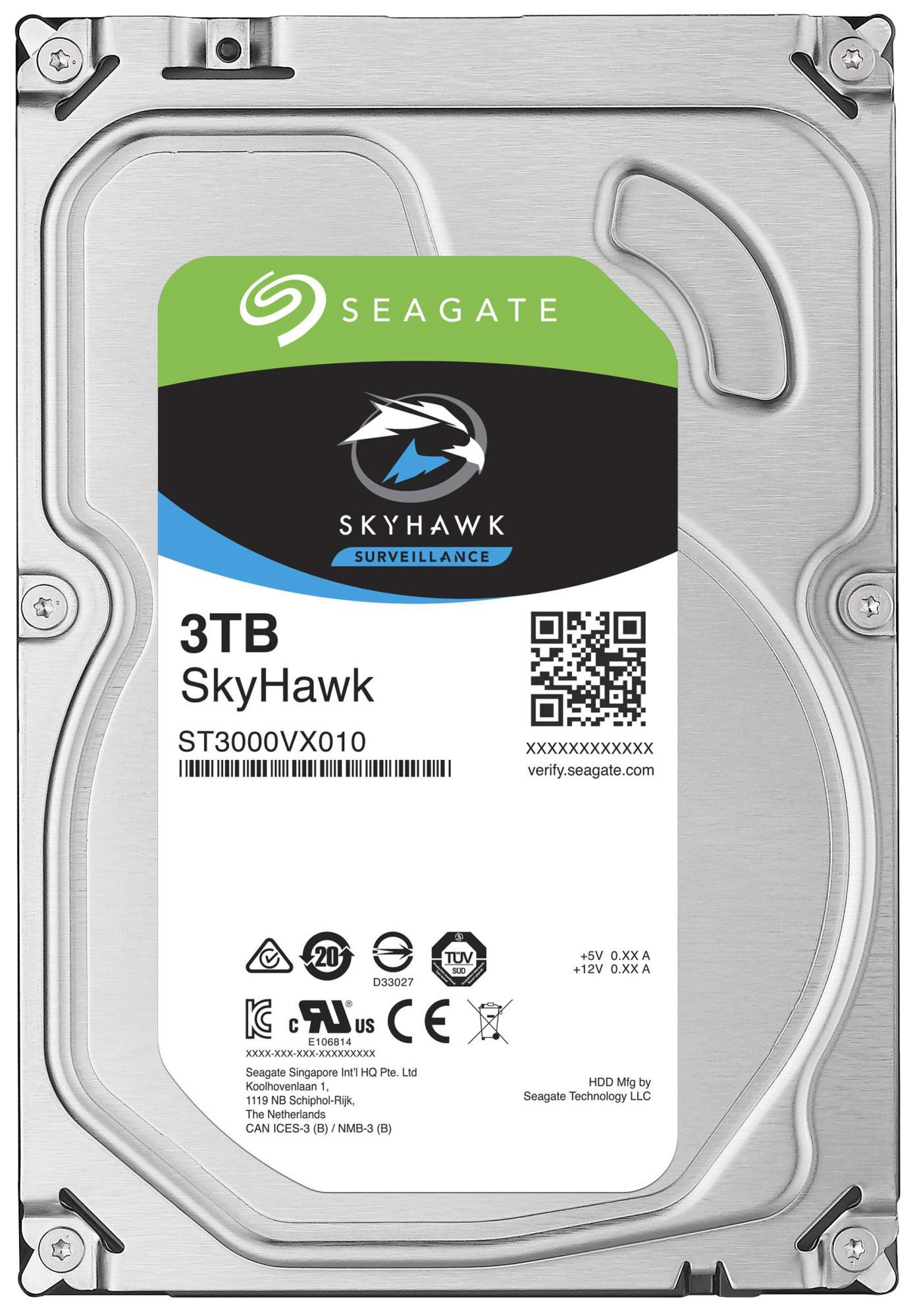 Жесткий диск Seagate SkyHawk 3ТБ (ST3000VX010) - отзывы покупателей на  маркетплейсе Мегамаркет | Артикул: 100022994571