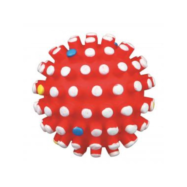 Игрушка-пищалка для собак TRIXIE Мяч-мина из винила, в ассортименте, 6,5 см