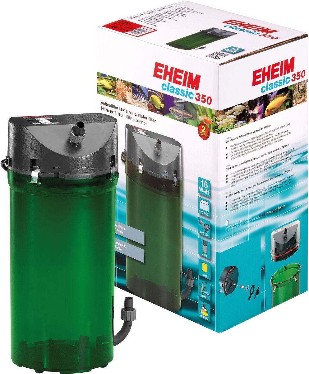 Фильтр для аквариума внешний Eheim Classic 350, 620 л/ч, 15 Вт