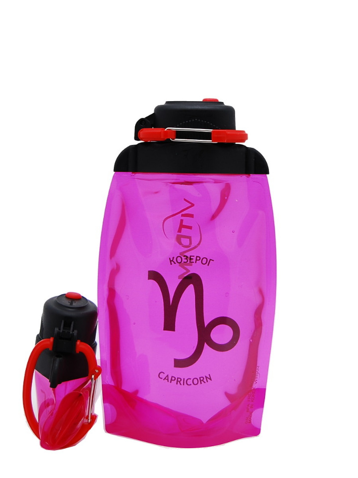 Бутылка Vitdam B050PIS-1206 500 мл розовая capricorn