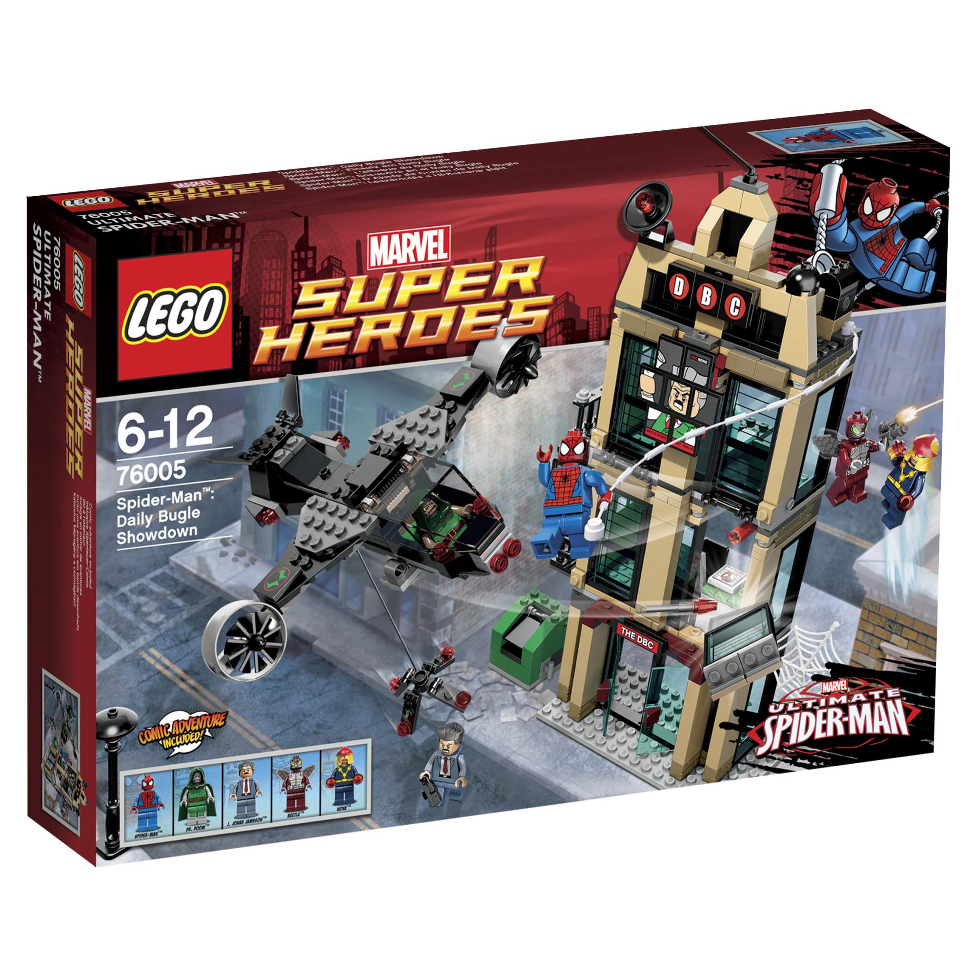 Конструктор LEGO Super Heroes Человек-Паук: Решающий бой у Дэйли Багл  (76005) – купить в Москве, цены в интернет-магазинах на Мегамаркет