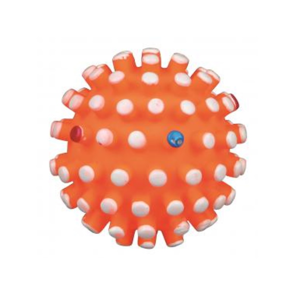 Игрушка-пищалка для собак TRIXIE Мяч-мина из винила, в ассортименте, 6,5 см