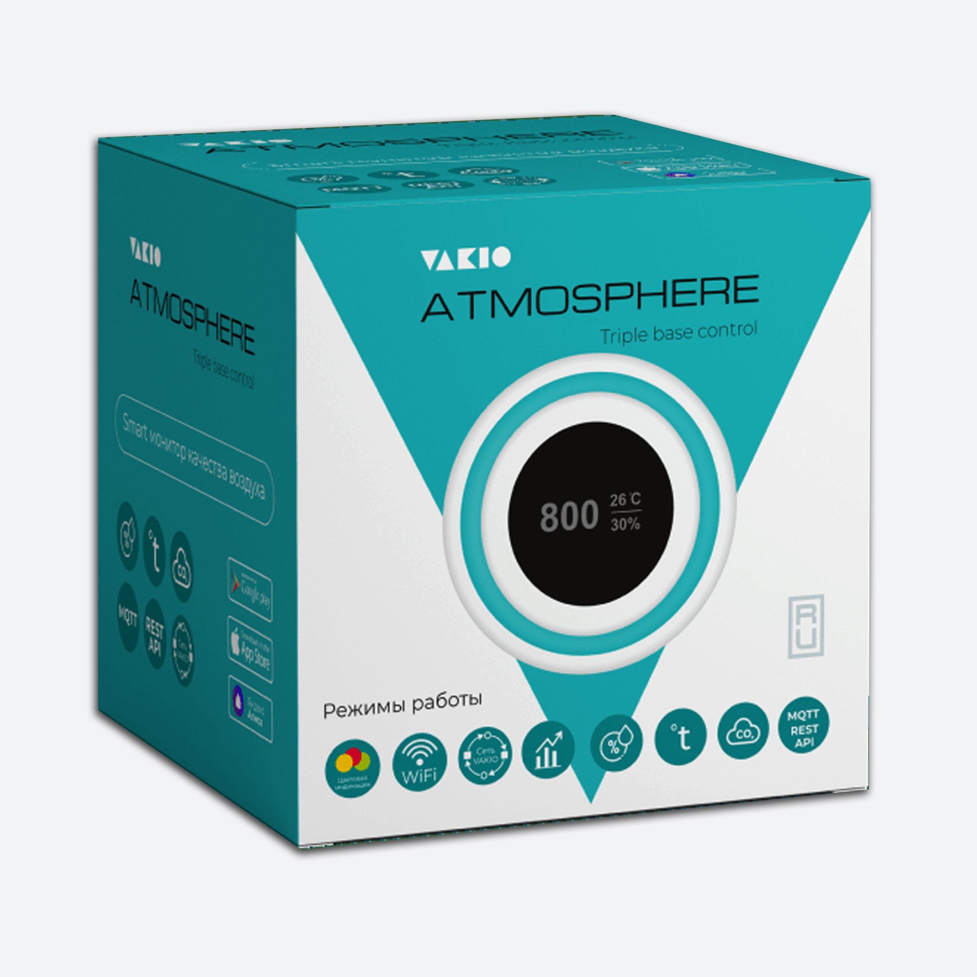 Монитор качества воздуха Vakio Atmosphere (датчик СО2, температура ...