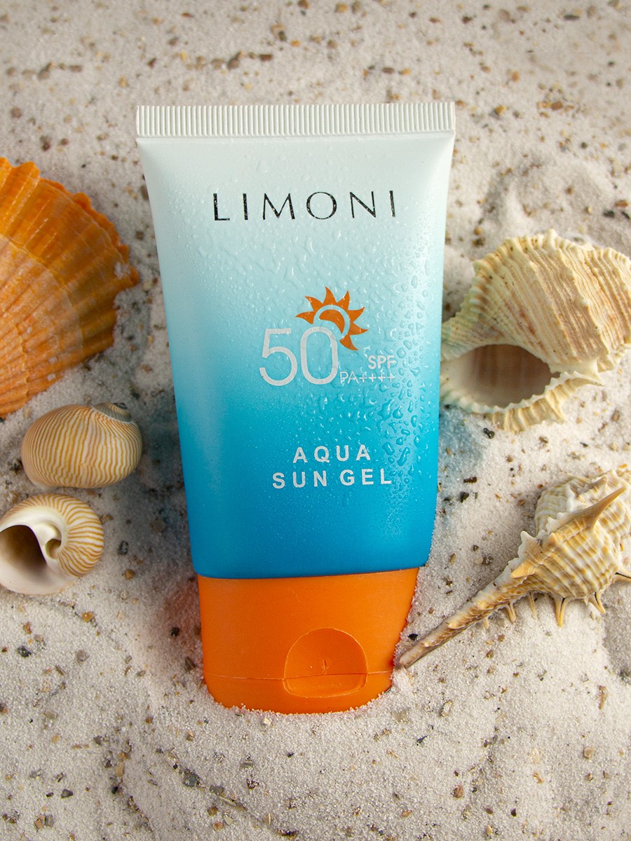 Крем-гель для тела Limoni Aqua Sun Gel SPF50+ солнцезащитный 50 мл - отзывы  покупателей на Мегамаркет | солнцезащитный крем 824997