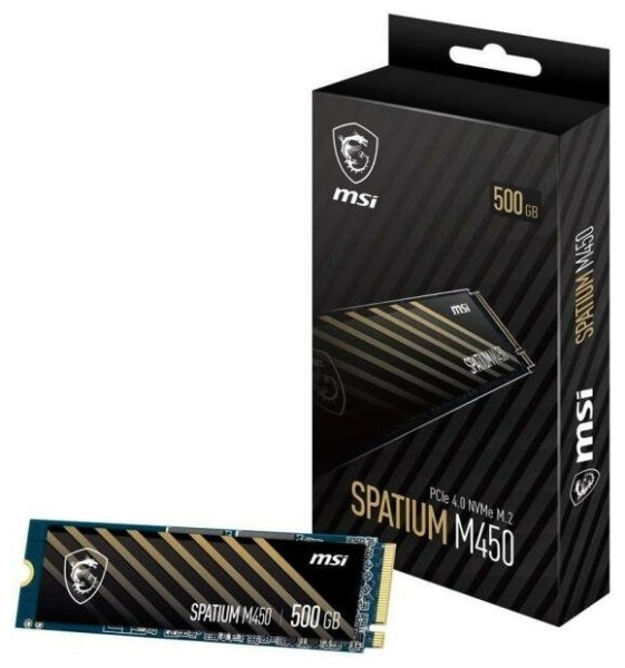 SSD накопитель MSI SPATIUM M450 M.2 2280 500 ГБ (S78-440K090-P83) - купить в Москве, цены в интернет-магазинах Мегамаркет