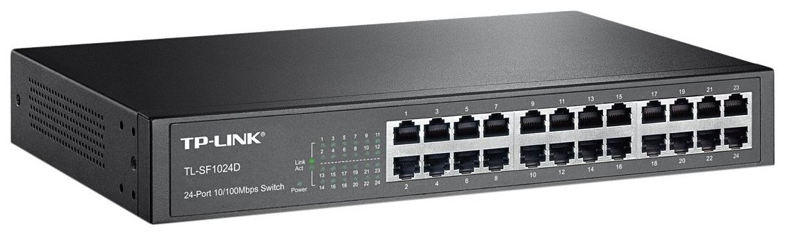 Коммутатор TP-LINK TL-SF1024D Black - купить в ImperiaTechno SPB, цена на Мегамаркет