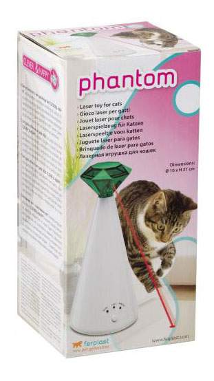 Лазерная указка для кошек Ferplast Phantom пластик, белый, 10 см
