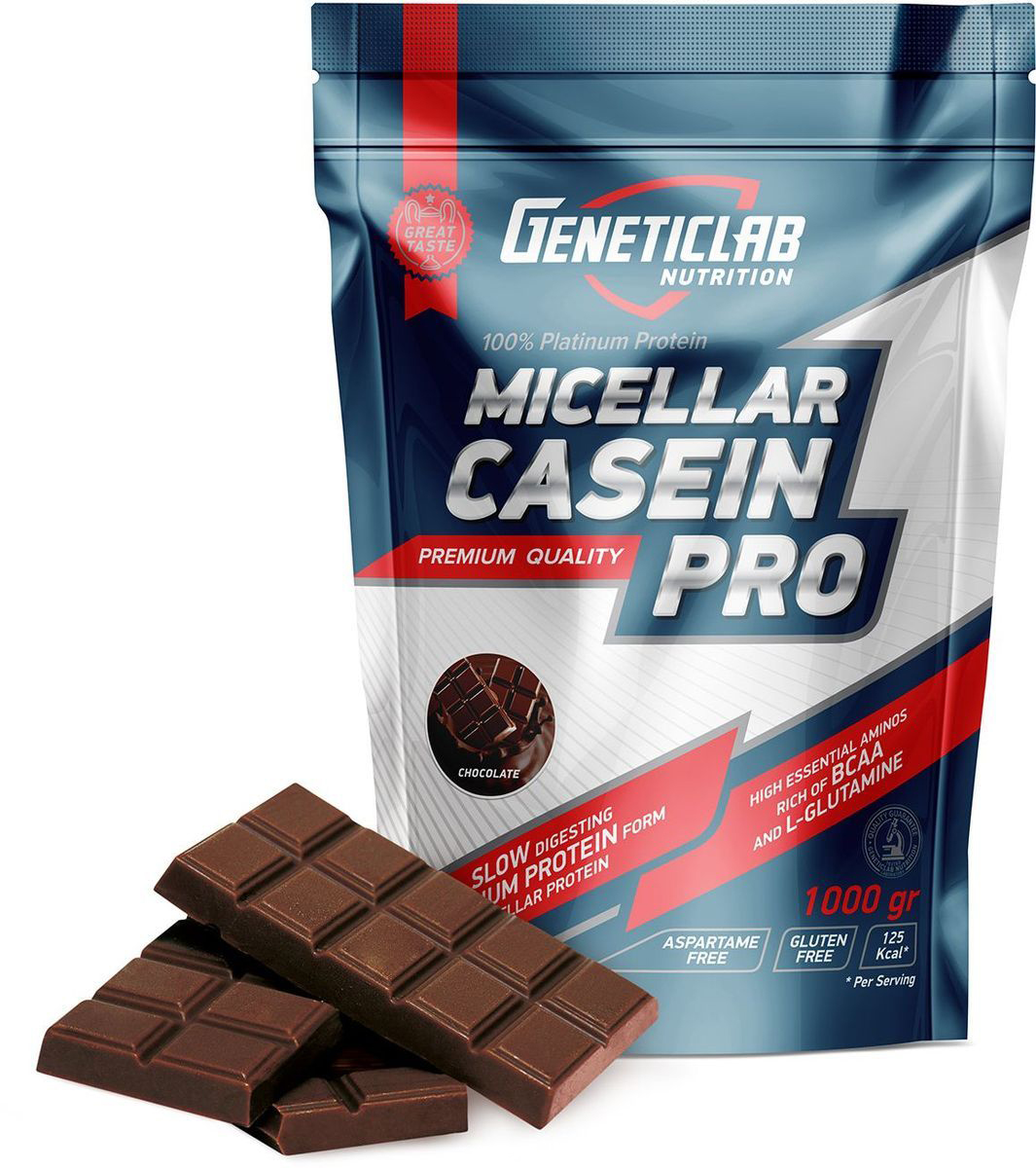 Протеин GeneticLab Nutrition Casein Pro, 1000 г, chocolate - купить в Мегамаркет Москва, цена на Мегамаркет