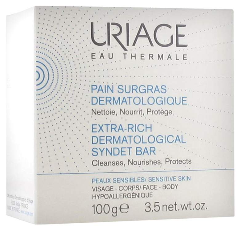 Косметическое мыло Uriage Extra-Rich Dermatological Syndet Bar 100 г