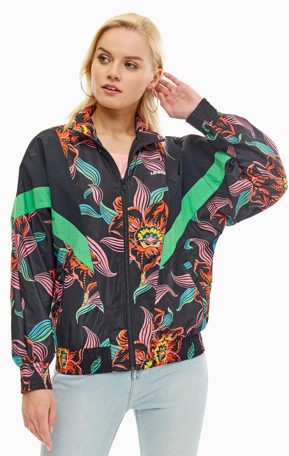 Levi's reese windbreaker in deals tropical print